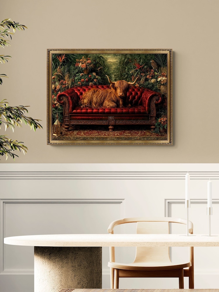 Artko Red The Highland Lounge By Artko Framed Art - Image 1 of 3 Artko Red The Highland Lounge By Artko Framed Art - Image 1 of 3