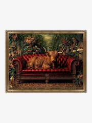 Artko Red The Highland Lounge By Artko Framed Art - Image 2 of 3