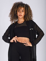 Monroe Women Longline Mesh Panel pletena jopa - Slika 1 iz 5