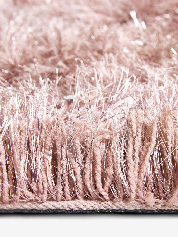 Blush Pink Fine High Shine Sparkle Rug - Image 1 of 6
