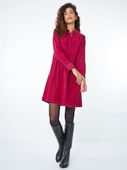 Roman Pink Corduroy Tunic Shirt Dress - Image 2 of 4