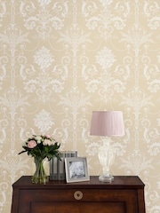 Laura Ashley Linen Josette 10M Wallpaper - Image 1 of 3