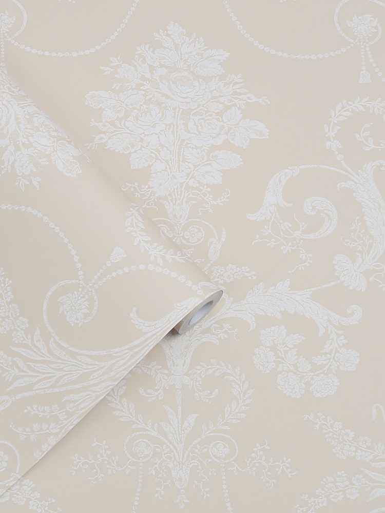 Laura Ashley Linen Josette 10M Wallpaper - Image 2 of 3