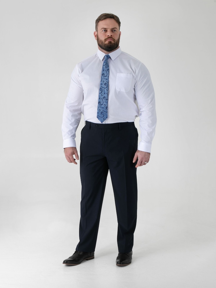 D555 Ted 4 Way Stretch Relaxed Trouser with Stretch Waistband - Imagen 2 de 8