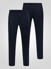 D555 Ted 4 Way Stretch Relaxed Trouser with Stretch Waistband - Imagen 5 de 8