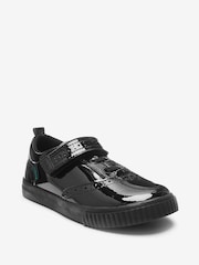 Kickers Black Infants Tovni Brogue Patent Leather School Shoes - Image 3 of 9