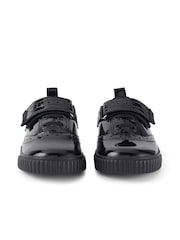 Kickers Black Infants Tovni Brogue Patent Leather School Shoes - Image 6 of 9