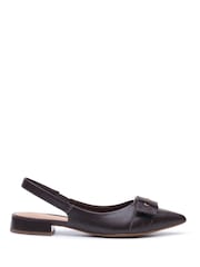 Hush Puppies Brown Vesper Slingback Shoes - Image 1 of 5