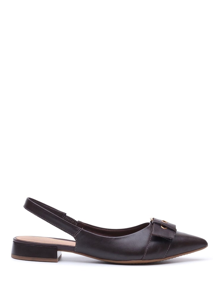Hush Puppies Brown Vesper Slingback Shoes - Image 1 of 5