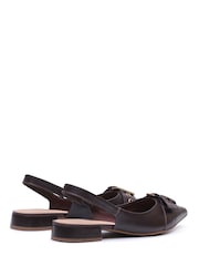 Hush Puppies Brown Vesper Slingback Shoes - Image 2 of 5