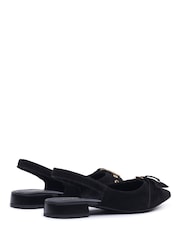 Hush Puppies Black Vesper Slingback Shoes - Image 2 of 5