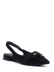 Hush Puppies Black Vesper Slingback Shoes - Image 3 of 5