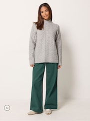 M&Co Green Petite Wide Leg Jeggings - Image 2 of 6