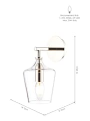 Laura Ashley Clear Ockley Wall Light - Image 5 of 5