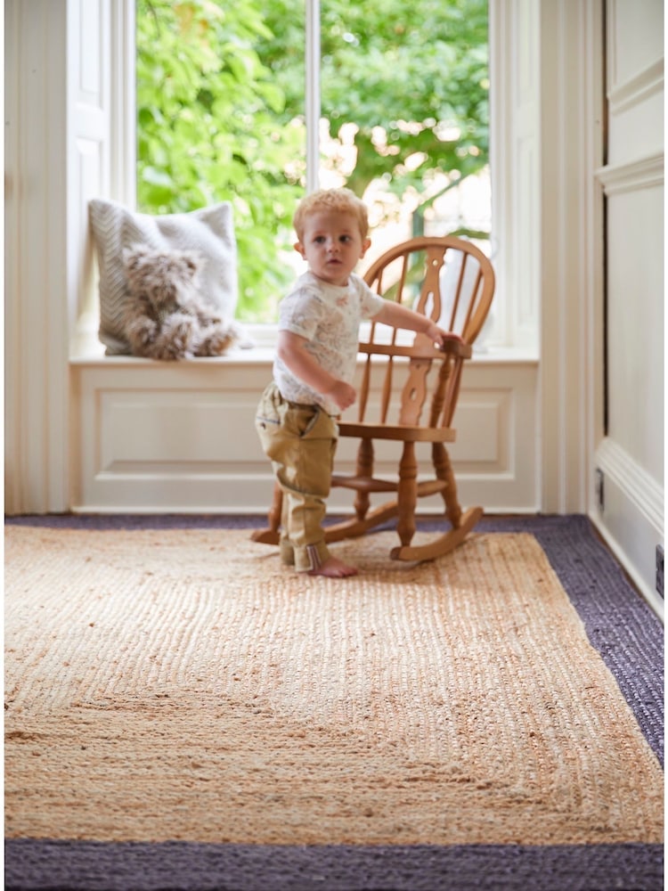 Origins Grey Natural Jute Rug - Image 1 of 4