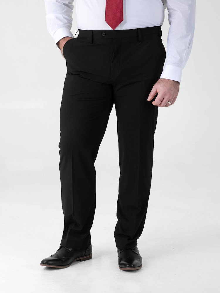 D555 D555 Ted 4 Way Stretch Relaxed Trouser with Stretch Waistband - Imagen 1 de 7