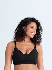 Black DD+ Light pad Non Wire Lounge Bra - Image 1 of 1