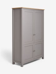 Dove Grey Malvern Oak Effect Large Hideaway Desk - Image 6 of 7