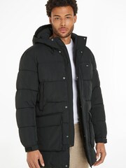 Calvin Klein Longlength Quilt Black Jacket - Image 1 of 5