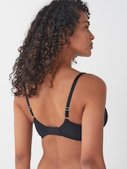 Black/Grey Marl/White Non Pad Full Cup DD+ Cotton Blend Ultimate Comfort Bras 3 Pack - Image 5 of 11
