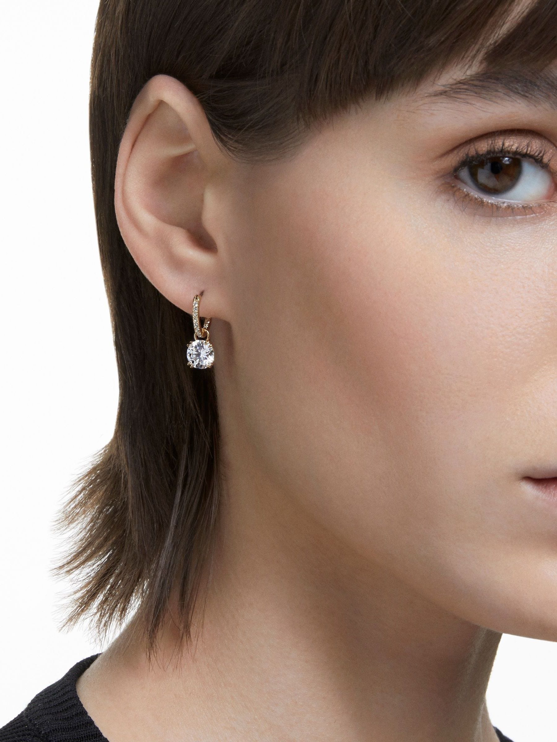 Swarovski , Earrings, Female, Yellow, One Size, Elegant Crystal Earrings For Every Occasion - Image 12