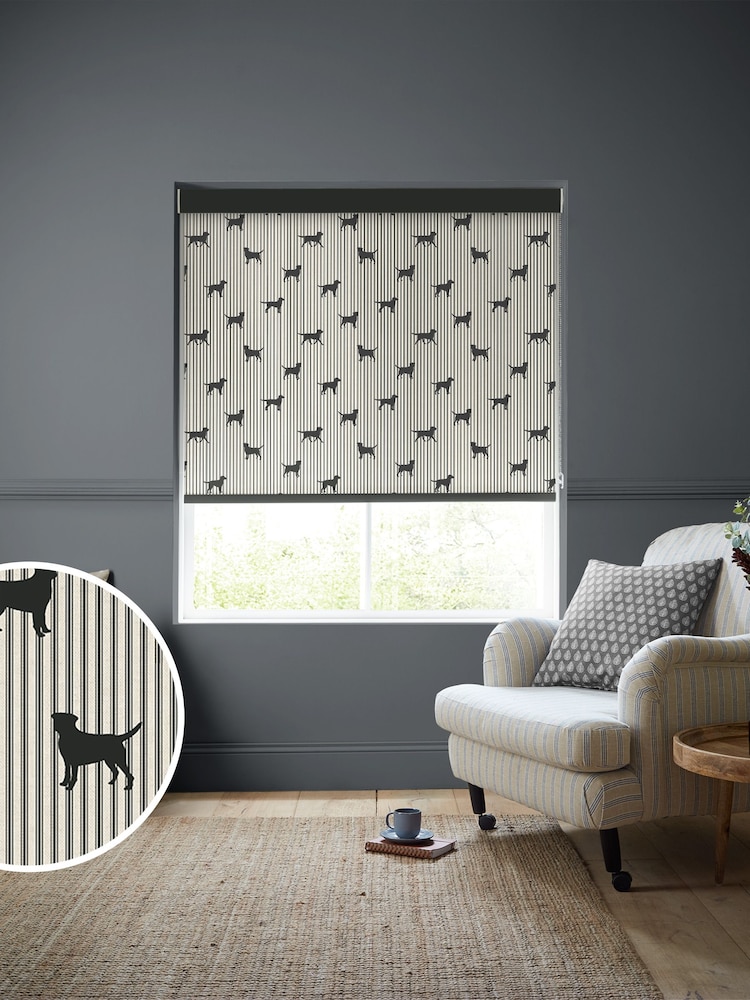 Emily Bond Coal Marley Made to Measure Roller Blinds - Image 1 of 6