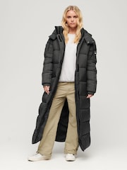 Superdry Black Ripstop Longline Puffer Jacket - Image 4 of 7