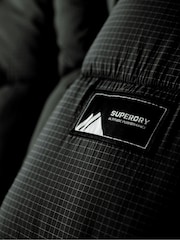Superdry Black Ripstop Longline Puffer Jacket - Image 6 of 7
