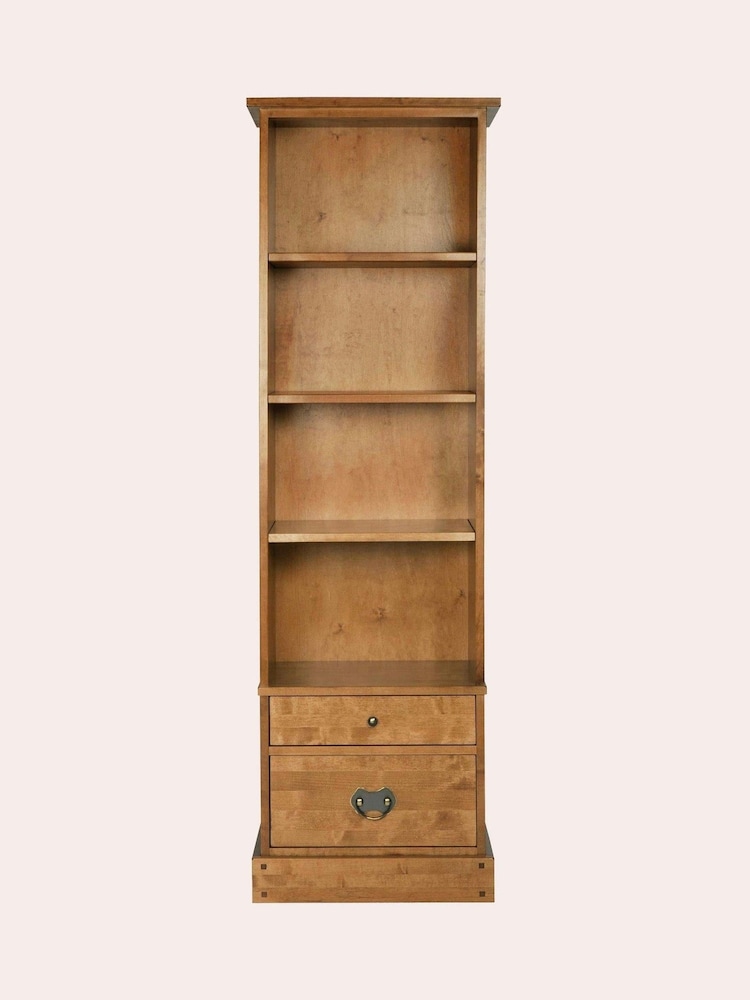 Laura Ashley Honey Gold Garrat 2 Drawer Single Bookcase - Image 2 of 7