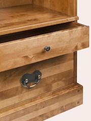 Laura Ashley Honey Gold Garrat 2 Drawer Single Bookcase - Image 5 of 7