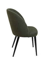 HEAL'S Green Austen Bouclé Dining Chair - Image 4 of 5