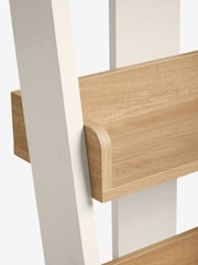 Cream Malvern Oak Effect Narrow Ladder Shelf - Image 4 of 6