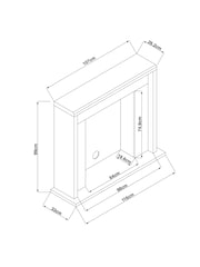Light Bronx Oak Effect Fire Surround - Image 6 of 6