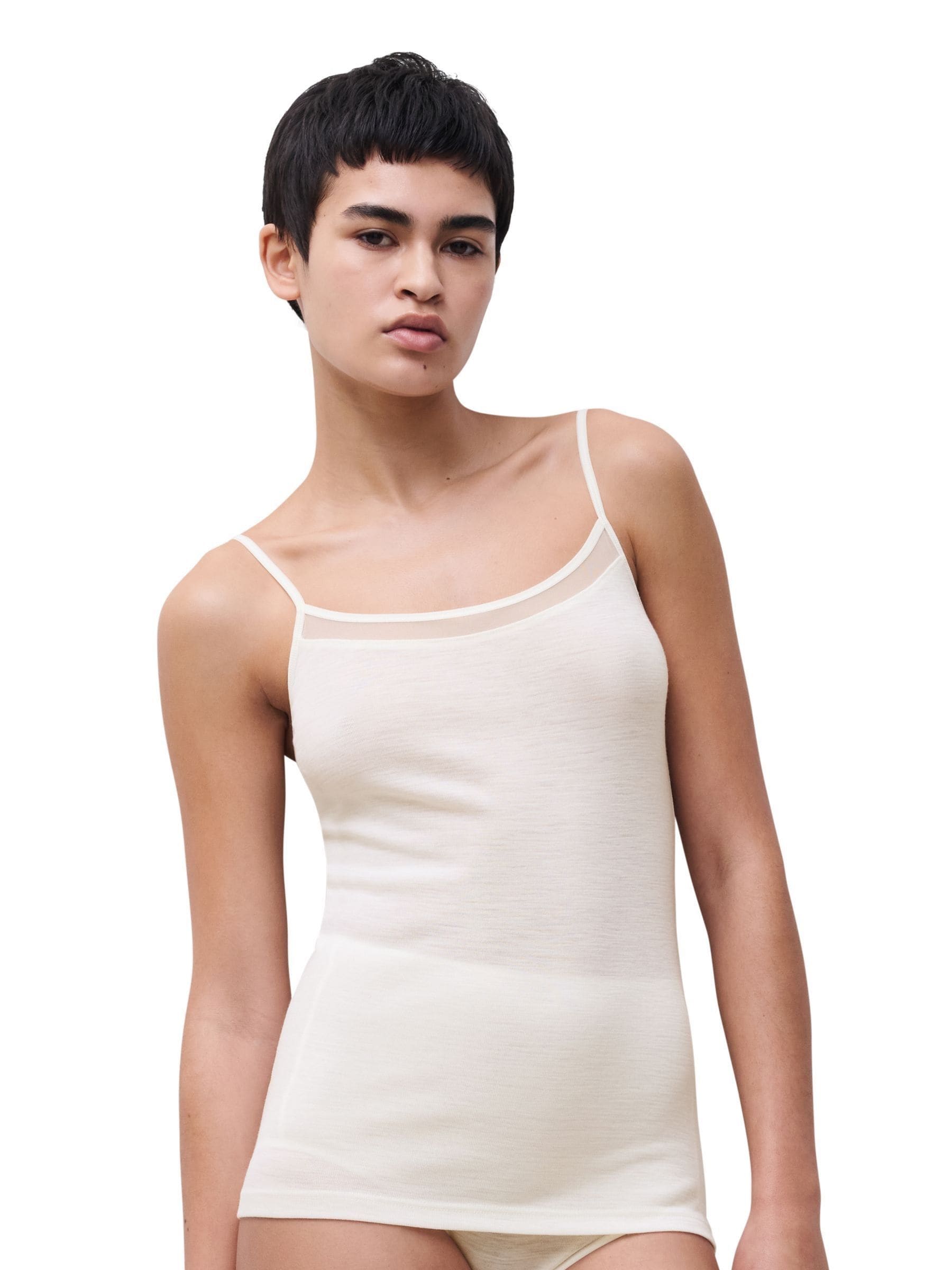 トップス marno Lotta camisole cream Buy Chantelle Cream By Femilet Juliana Merino Wool Thermal