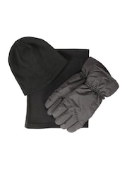Mountain Warehouse Black Snow Accessories Set - Image 1 of 4