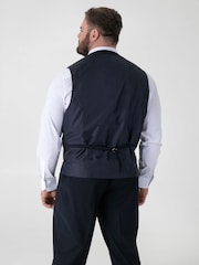 D555 Blue Ted 4 Way Stretch Tailored Waistcoat - Image 3 of 5