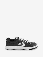 Converse Black/White Pro Blaze Low Top Trainers - Image 1 of 9
