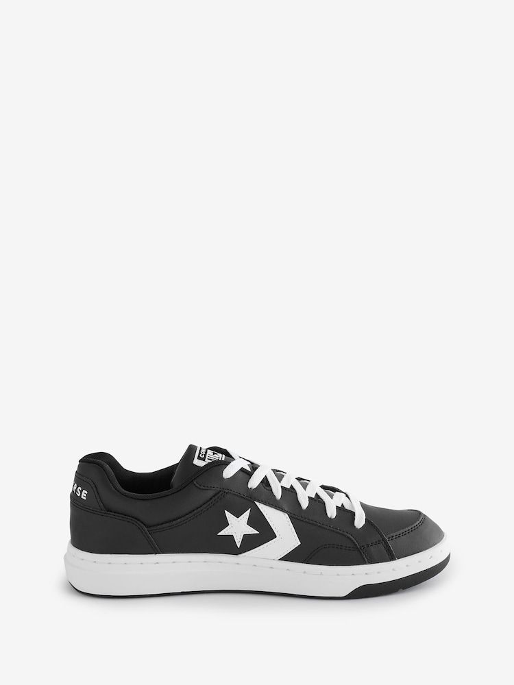 Converse Black/White Pro Blaze Low Top Trainers - Image 1 of 9