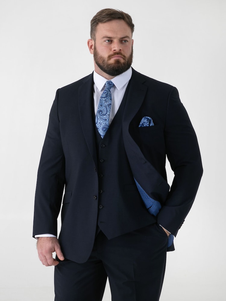 Chaqueta de traje sartorial elástica de 4 posiciones Ted de D555 - Imagen 1 de 5