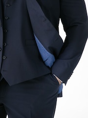 Chaqueta de traje sartorial elástica de 4 posiciones Ted de D555 - Imagen 4 de 5