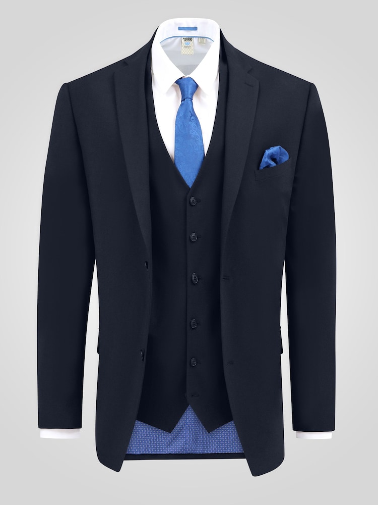 Chaqueta de traje sartorial elástica de 4 posiciones Ted de D555 - Imagen 5 de 5
