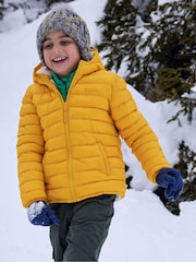 Mountain Warehouse Yellow Seasons Water Resistant Faux Fur Lined Padded Jacket - Image 1 of 7