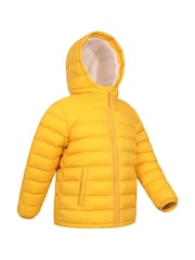 Mountain Warehouse Yellow Seasons Water Resistant Faux Fur Lined Padded Jacket - Image 4 of 7
