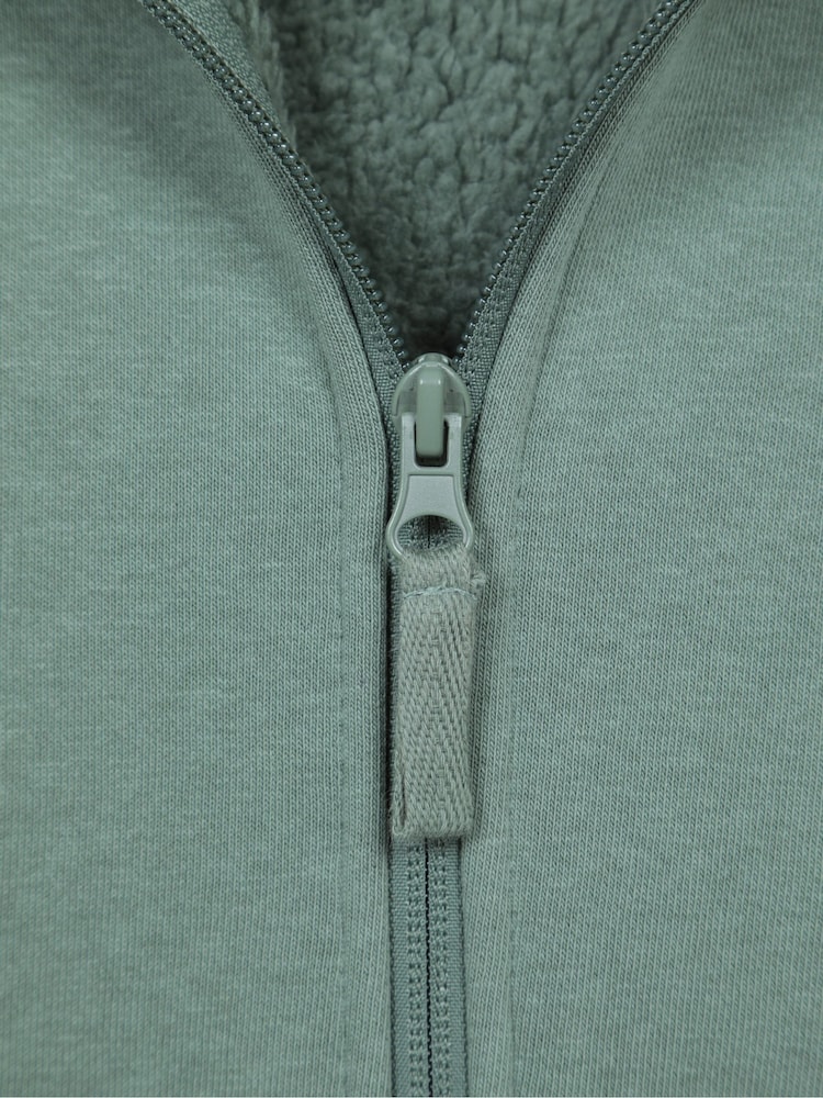 Mountain Warehouse Green Dalton Sherpa Lined Hoodie - Image 6 of 6