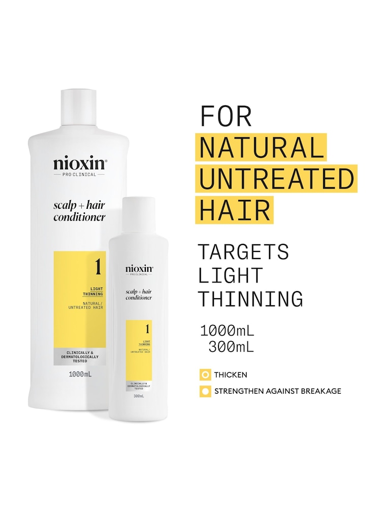 Nioxin System 1 - Scalp and Hair Conditioner 300ml - Image 2 of 5 Nioxin System 1 - Scalp and Hair Conditioner 300ml - Image 2 of 5