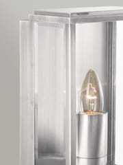 Searchlight Satin Silver Vision Outdoor Porch Wall Box Light - Image 2 of 2