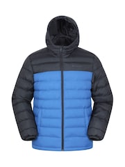Mountain Warehouse Blue/Black Seasons II Mens Water Resistant Padded Jacket - Image 1 of 4