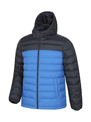 Mountain Warehouse Blue/Black Seasons II Mens Water Resistant Padded Jacket - Image 2 of 4