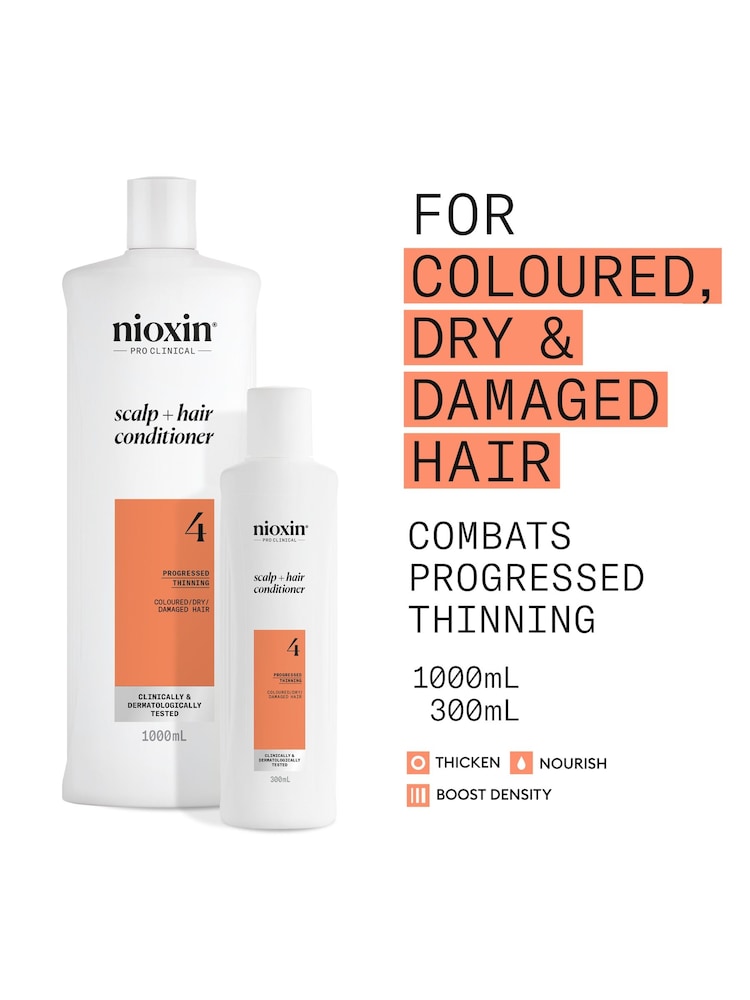 Nioxin System 4 - Scalp and Hair Conditioner 300ml - Image 2 of 5 Nioxin System 4 - Scalp and Hair Conditioner 300ml - Image 2 of 5