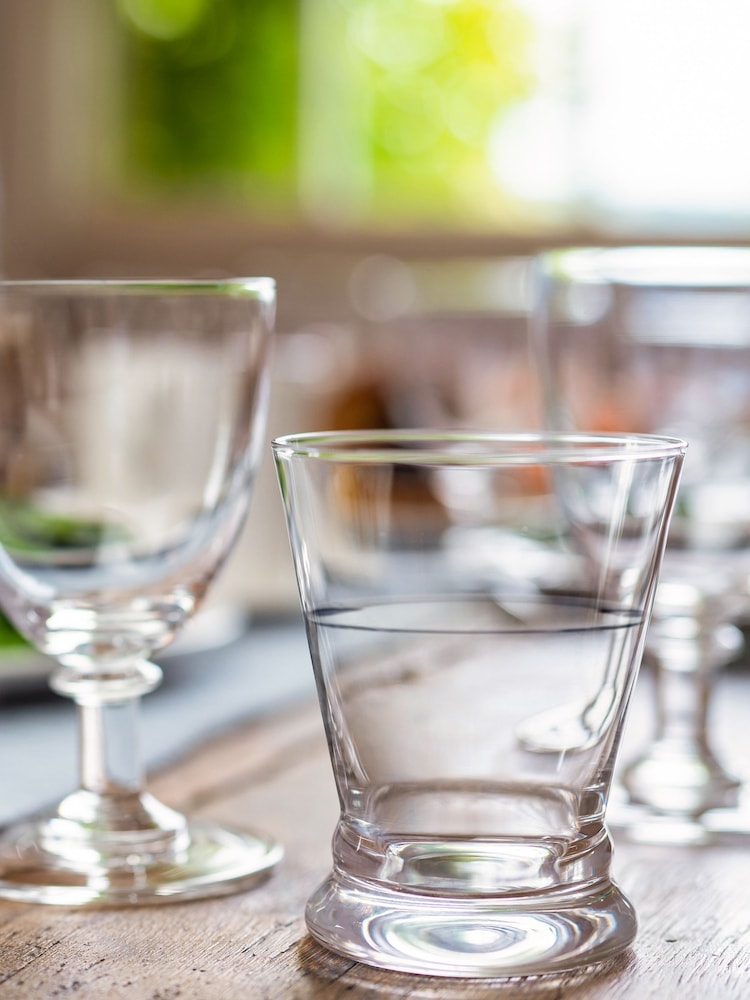 Mary Berry Set of 4 Clear Signature Tumbler Glasses - Image 1 of 4